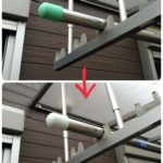 ダサい物干し竿をお洒落にDIY