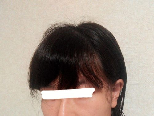 前髪を自分で縮毛矯正する