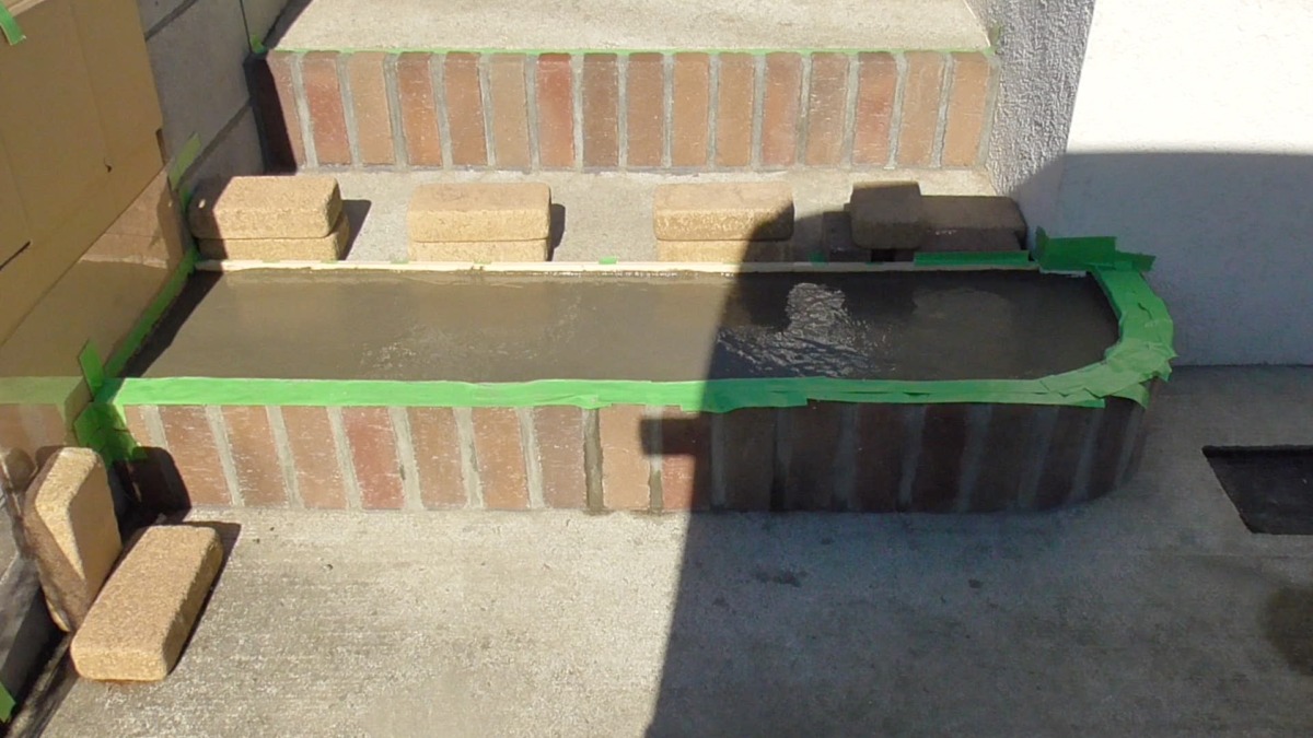 コンクリートで階段DIY